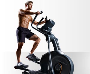 man on cross trainer
