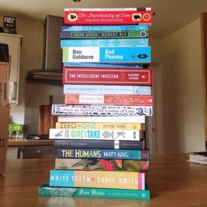 book collection of nickeh screetoni owner of the LEP Fitness blog - fitness fanatic and content creator