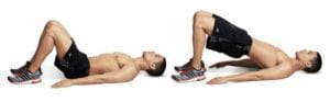 glute bridge exercise for the glutes by sheffield personal trainer nick screetoni