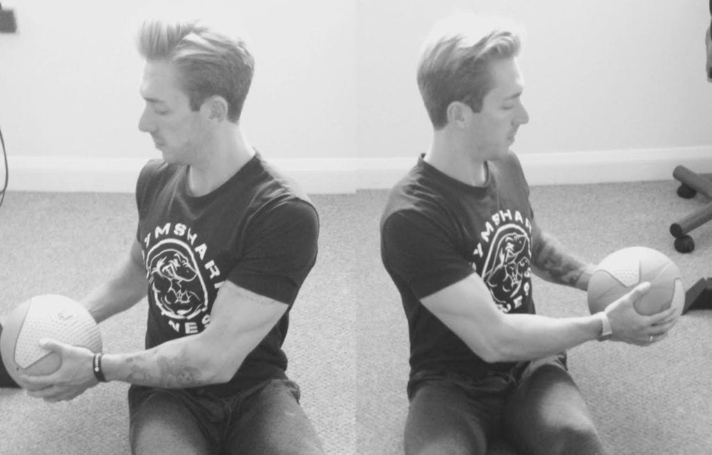 Medicine ball twist Medicine ball twist - sheffield