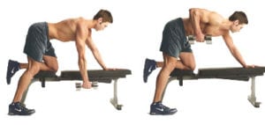 dumbbell rows to build a big wide back - written by LEP Fitness in Sheffield