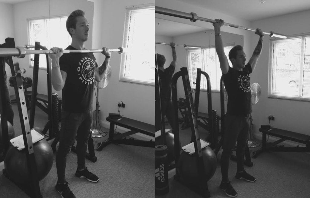 military barbell press - 10 Of The Best Exercises To Do In Your Home Gym