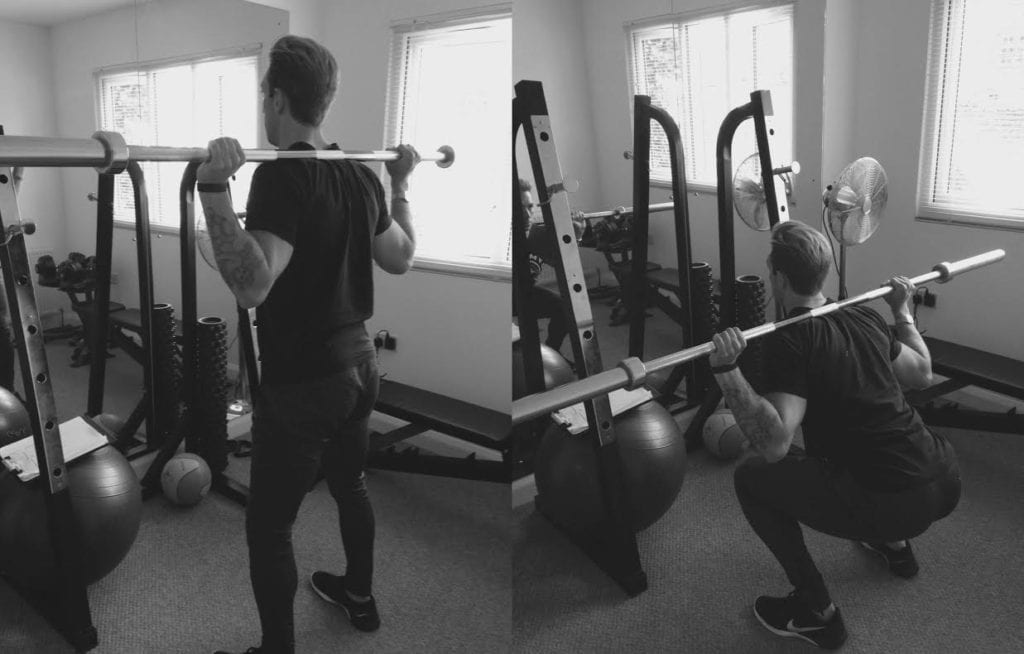 barbell squats - 10 Of The Best Exercises To Do In Your Home Gym