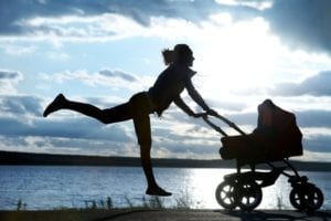 walking mum getting fit 