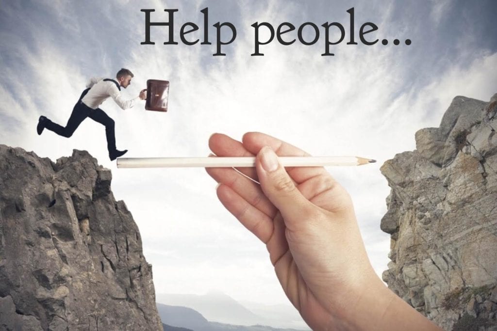 generate online customers by helping people 