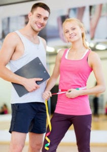 young personal trainer