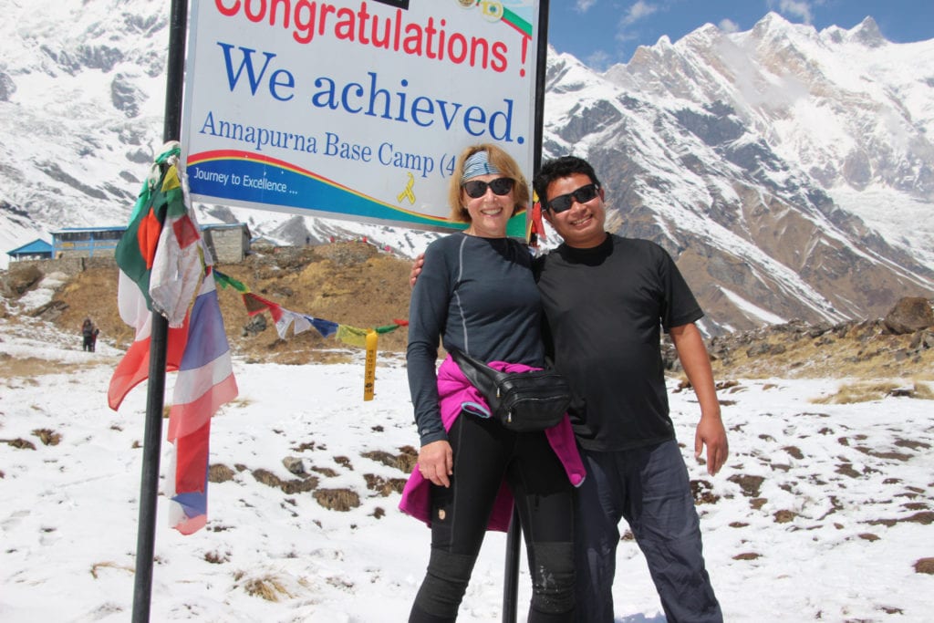 LEP Fitness member Elspeth hikes up Annapurna Base Camp : walking 64 hours in 8 days!