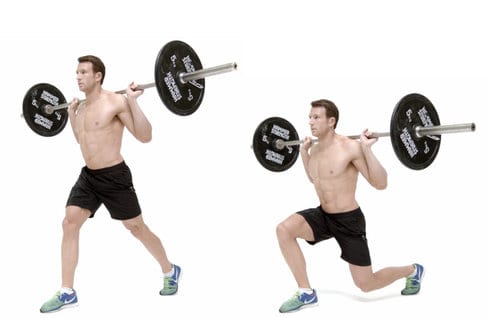 Barbell lunge LEP Fitness