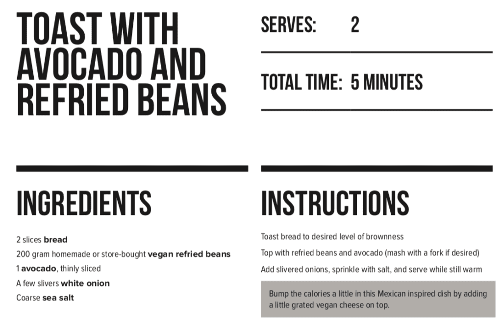 healthy vegan recipes