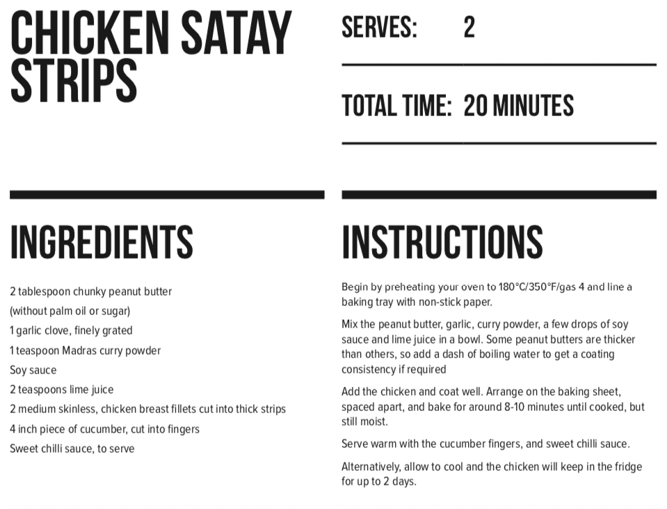 keto chicken satay strips