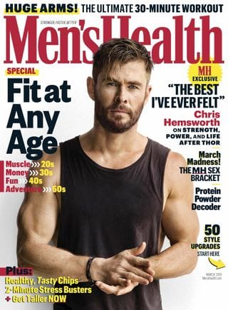 Mens Health Magazine | how to build a cover model body