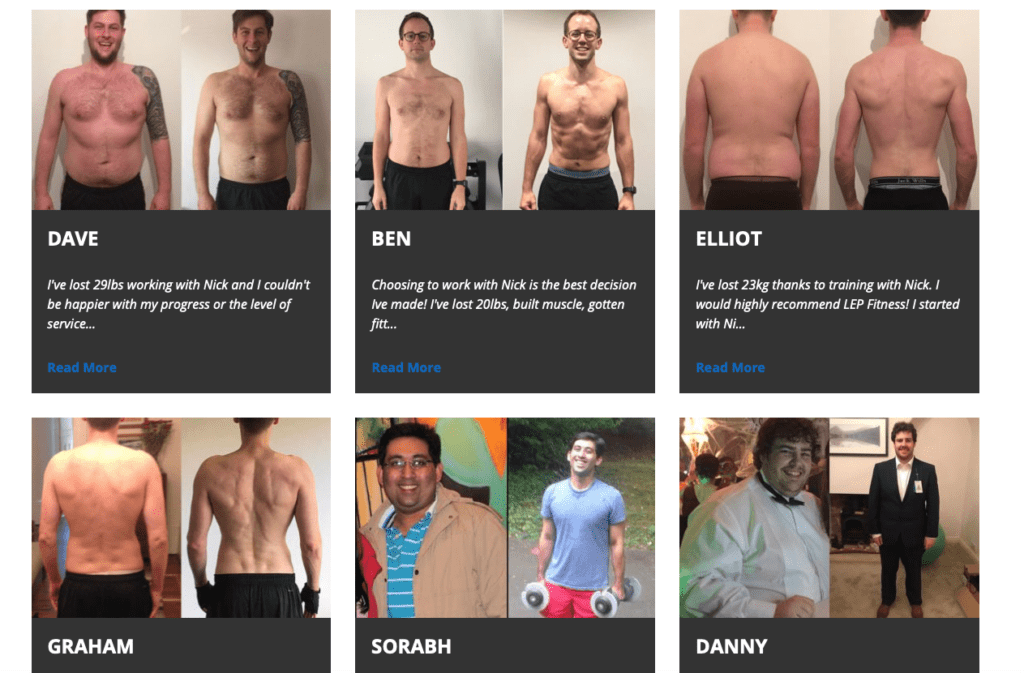 LEP Fitness reviews - voted the best personal trainer in Sheffield area