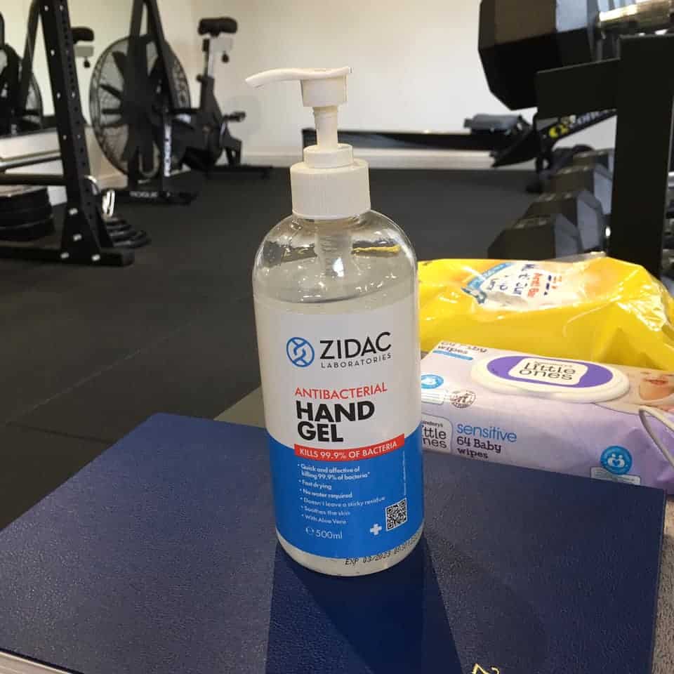 Sheffield personal trainer uses hand-sanitizer to protect clients during coronavirus epidemic